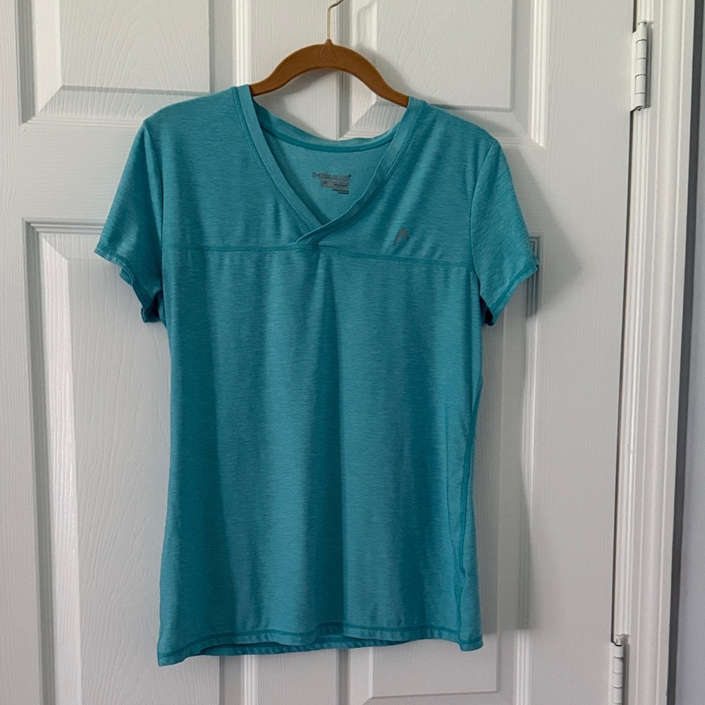 Teal blue, size M, Head activewear shirt.
